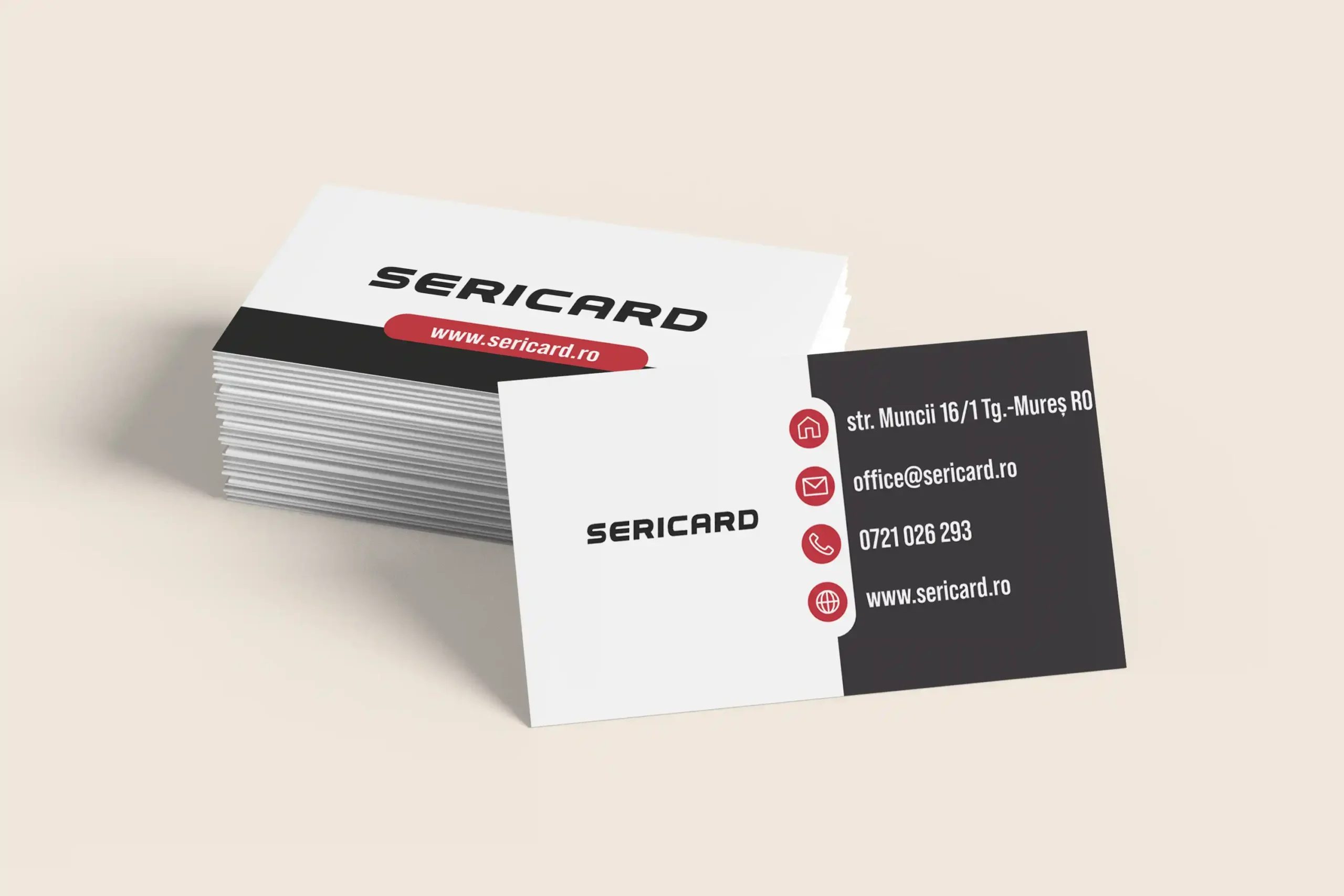 Carte de vizita landscape fata verso